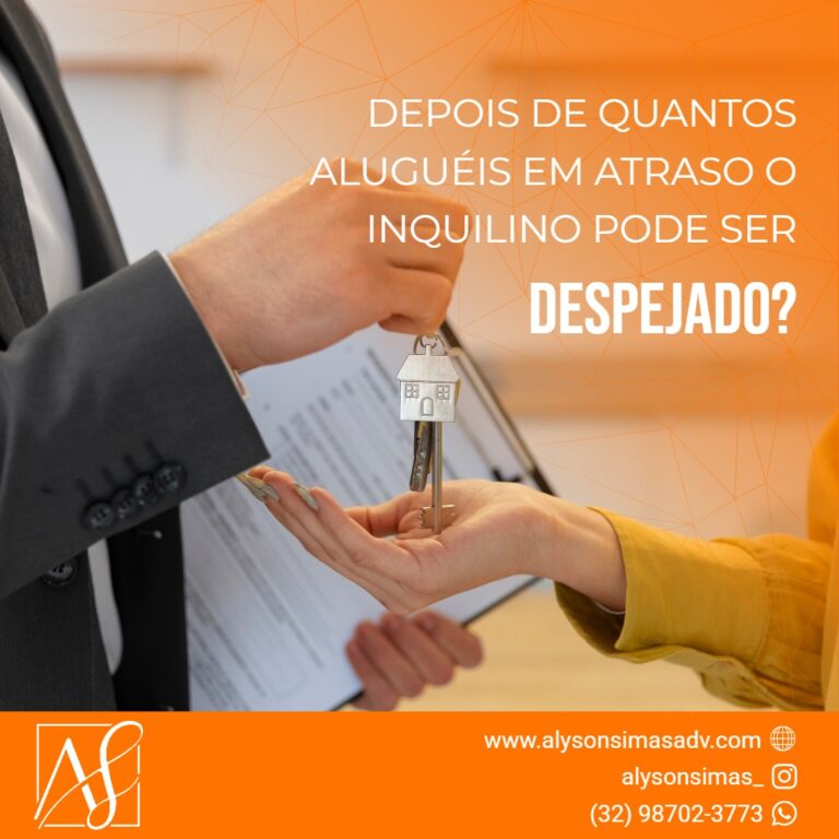 despejo por falta de pagamento